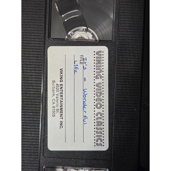 It's A Wonderful Life Classic Movie 1986 VHS VCR Video Tape Viking Uncut - Picture 3 of 5